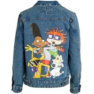 Members Only X Nickelodeon 90s Cartoon Trucker Jean Jacket